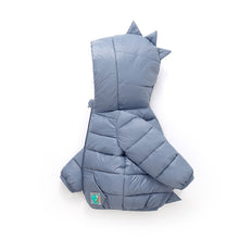 Cargar imagen en el visor de la galería, Campera de pluma estilo dino con capucha
