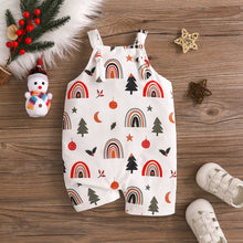 Cargar imagen en el visor de la galería, Body enterizo blanco con estampas navideñas
