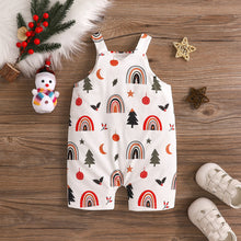 Cargar imagen en el visor de la galería, Body enterizo blanco con estampas navideñas
