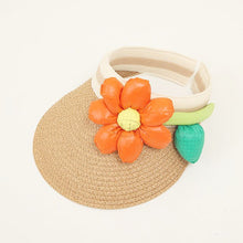 Cargar imagen en el visor de la galería, Visera de playa con detalle de flor
