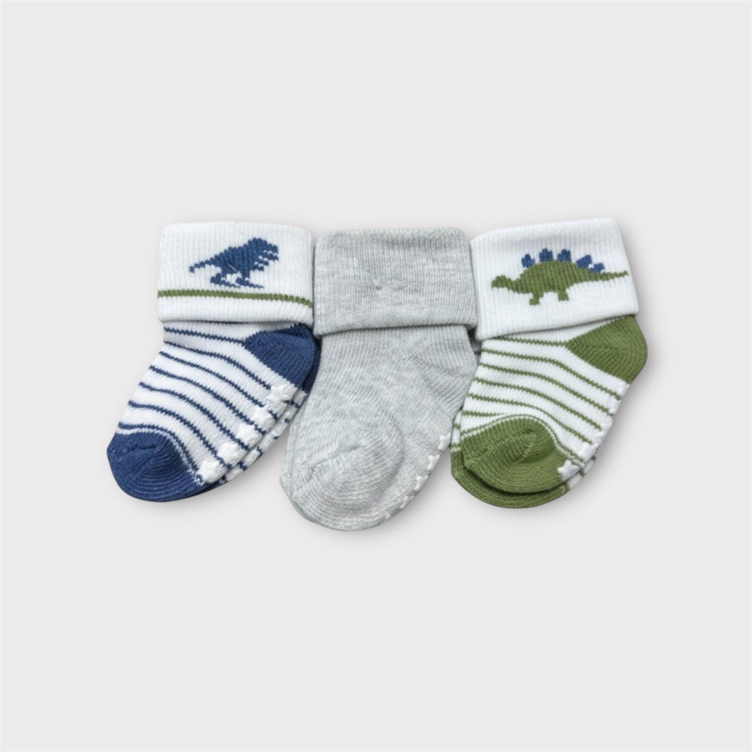 Pack de 3 medias con diseños de dino