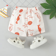 Carregar imagem no visualizador da galeria, Traje de baño blanco con estampas de Caballito del mar
