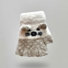 Cargar imagen en el visor de la galería, Guante sin dedos peludo de animal con protector
