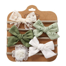 Carregar imagem no visualizador da galeria, Pack de 5 vinchas con moños y flores
