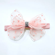 Cargar imagen en el visor de la galería, Vincha de moño con tul
