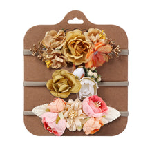 Carregar imagem no visualizador da galeria, Pack con 3 vinchas de flores
