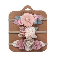 Carregar imagem no visualizador da galeria, Pack con 3 vinchas de flores
