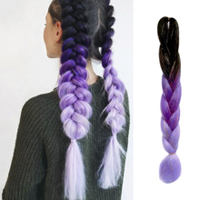 Cargar imagen en el visor de la galería, Extensión color lila estilo Rumi de K-pop (60cm)
