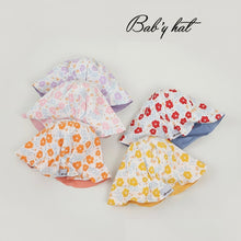 Cargar imagen en el visor de la galería, Sombrero de playa con estampa de flores
