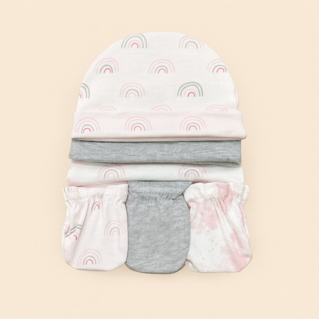 Pack de 3 gorras y manoplas