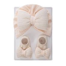 Carregar imagem no visualizador da galeria, Gorra tipo turbante con moños y medias
