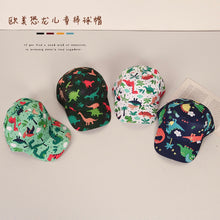 Cargar imagen en el visor de la galería, Gorra kepi con estampa de dino
