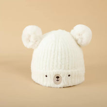 Cargar imagen en el visor de la galería, Gorra con orejas de oso animal con forro
