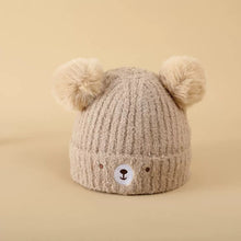 Cargar imagen en el visor de la galería, Gorra con orejas de oso animal con forro
