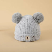 Cargar imagen en el visor de la galería, Gorra con orejas de oso animal con forro
