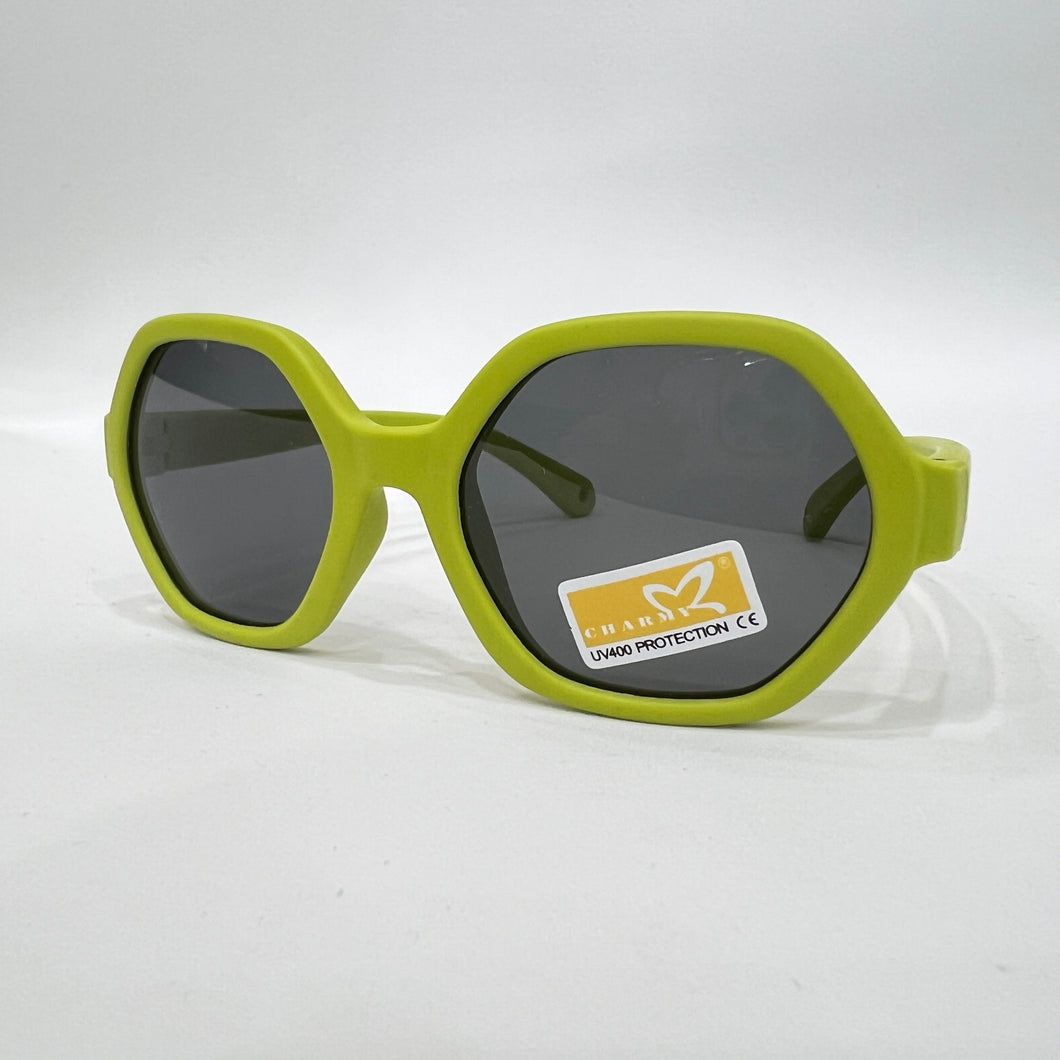 Gafas de sol ovalado verde limón