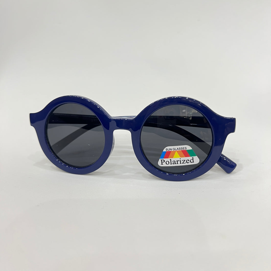 Gafas de sol circular azul marino