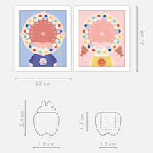 Carregar imagem no visualizador da galeria, Cuadro para guardar dientes de leche
