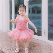 Cargar imagen en el visor de la galería, Vestido tutu super extra volados rosa bebé
