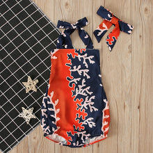 Carregar imagem no visualizador da galeria, Body estampado de coral incluye vincha
