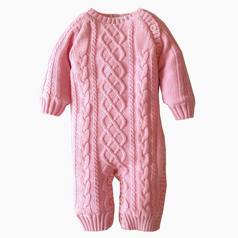 Body mameluco polar de hilo rosa