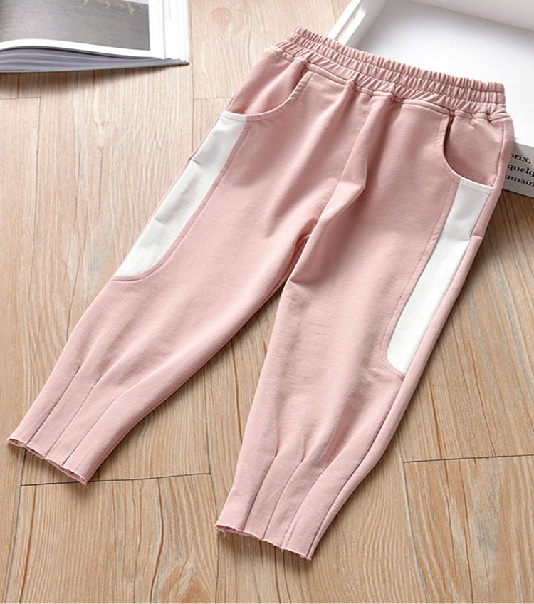 Pantalon doble color con bolsillo
