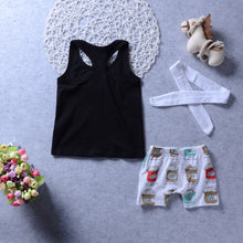 Carregar imagem no visualizador da galeria, Musculosa negra letras latte cafe short vincha
