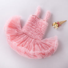Cargar imagen en el visor de la galería, Vestido tutu super extra volados rosa bebé
