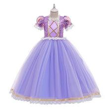 Cargar imagen en el visor de la galería, Vestido largo de Rapunzel con lentejuelas
