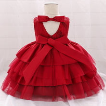 Cargar imagen en el visor de la galería, Vestido rojo con detalle en la espalda de moño
