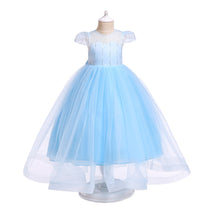 Cargar imagen en el visor de la galería, Vestido liso con detalles de lentejuelas y transparencia
