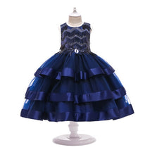 Carregar imagem no visualizador da galeria, Vestido escalonado con detalles de flecos y brillo
