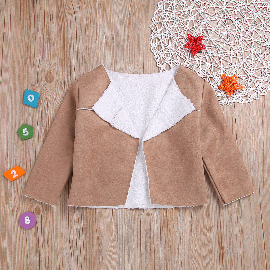 Chaqueta suede caqui