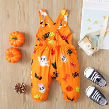 Cargar imagen en el visor de la galería, Body tipo jardinera estampado de Halloween
