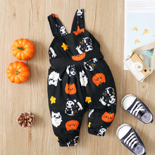 Cargar imagen en el visor de la galería, Body tipo jardinera estampado de Halloween
