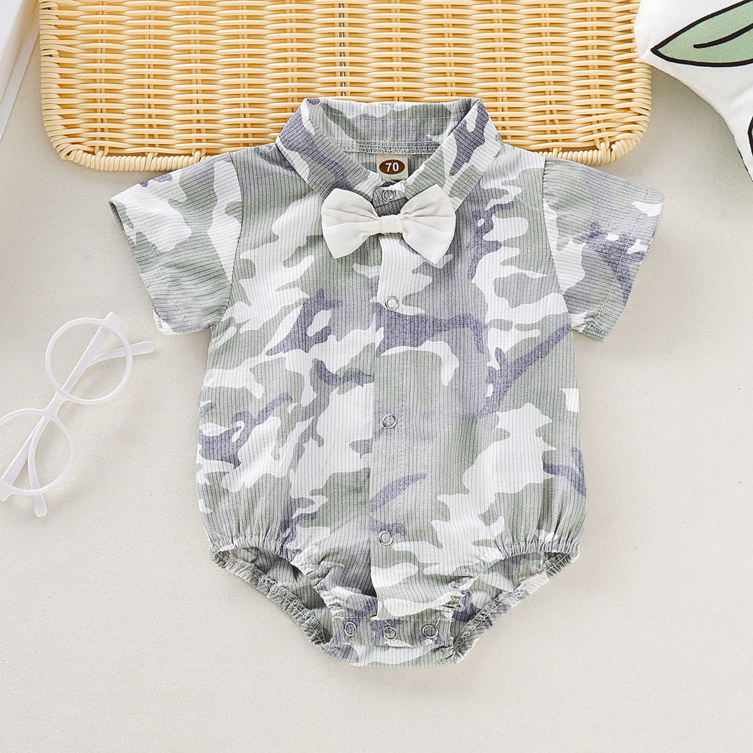 Camisa body camuflado con moño