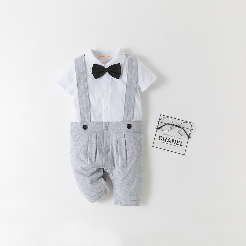 Camisa body falso de dos piezas con moño
