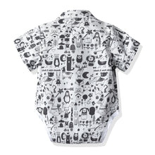 Cargar imagen en el visor de la galería, Camisa body blanco estampa de animales
