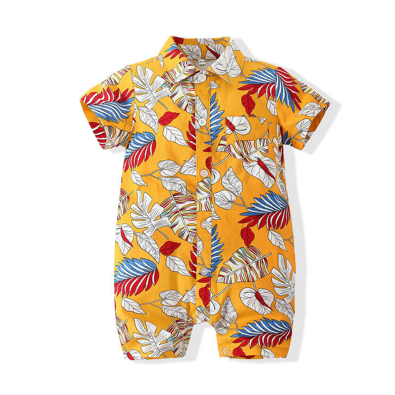 Camisa body mostaza de hojas
