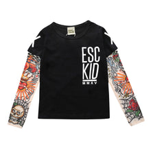 Carregar imagem no visualizador da galeria, Remera mangas largas tipo tatuaje
