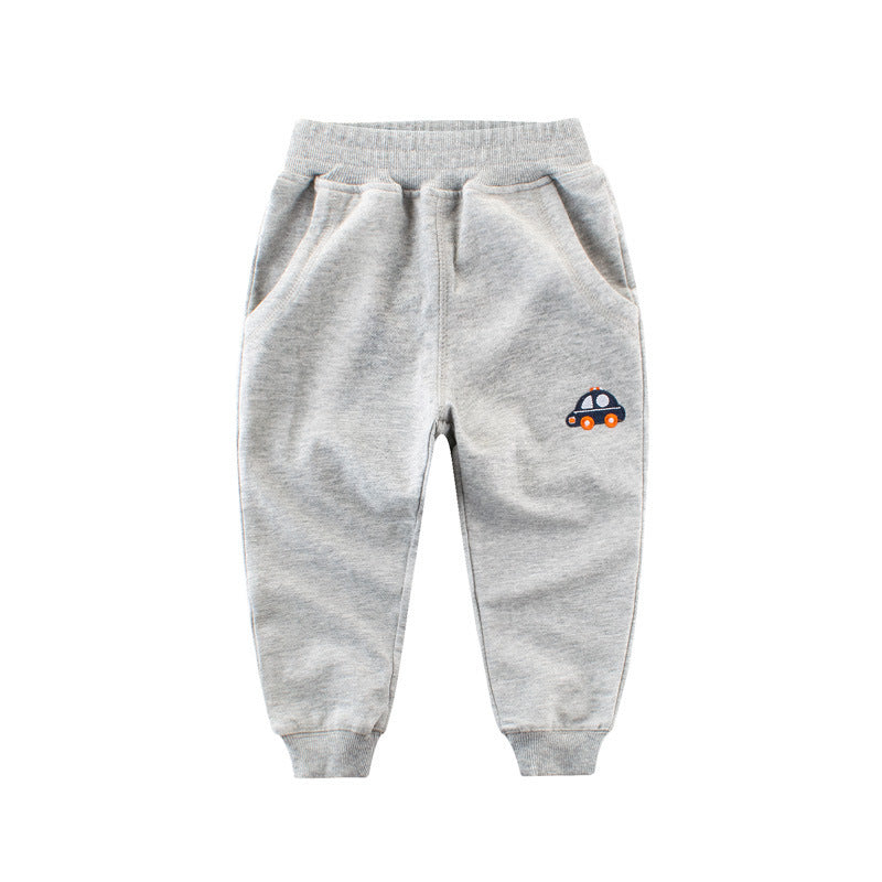 Pantalón liso con bolsillo de auto