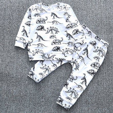 Cargar imagen en el visor de la galería, Buzo y pantalón dino animal gris
