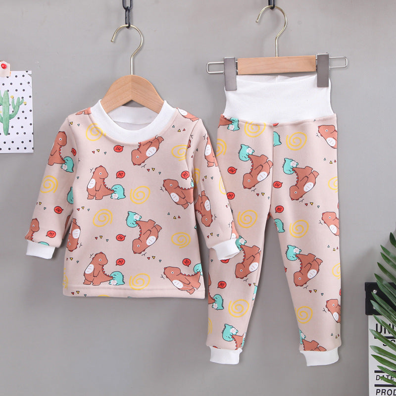 Buzo y pantalón estampado de dino