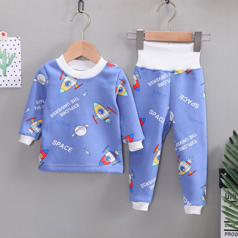 Buzo y pantalón, estampado de espacio