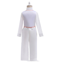 Cargar imagen en el visor de la galería, Camisa, pantalón y chaleco blanco de secda con detalle en rose estilo Principe Antonio Madrigal Encanto

