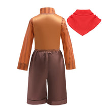Cargar imagen en el visor de la galería, Camisa, pantalón y chaleco de seda con pañoleta rojo estilo Principe Antonio Madrigal Encanto
