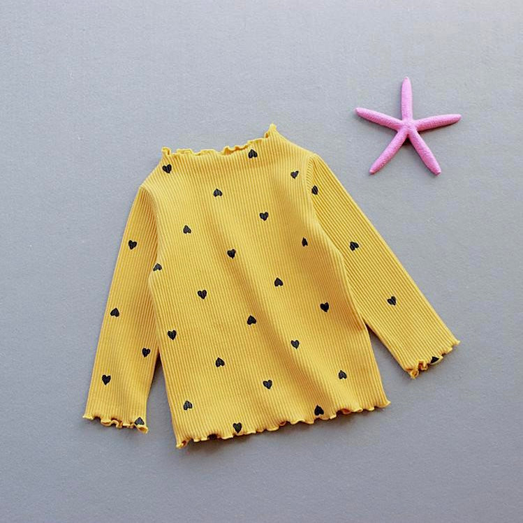 Blusa mangas largas con corazones