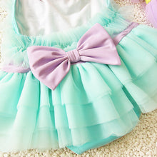 Cargar imagen en el visor de la galería, Traje de baño con tutu rosa verde agua
