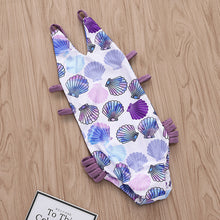 Cargar imagen en el visor de la galería, Traje de baño de conchas del mar espalda cruzada
