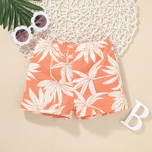 Cargar imagen en el visor de la galería, Short naranja de flores
